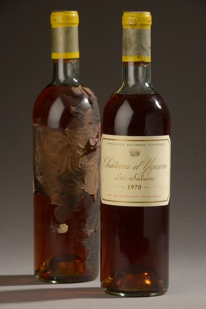 2 bouteilles Château D'YQUEM, 1° cru supérieur...