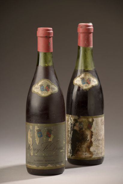 2 bottles MOREY-ST-DENIS A. Simonin 1964...