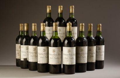 null 12 bouteilles Château VIEUX SARPE, St-Émilion 1975 (ett, 3 J, 4 TLB, 1 LB, 1...