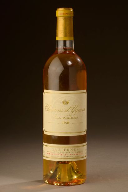 null 1 bouteille Château D'YQUEM, 1° cru supérieur Sauternes 1998