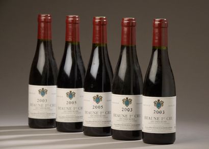 null 5 half-bottles BEAUNE "Theurons 1er cru", R. Rossignol-Champgarnier (2 of 2005,...