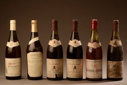 null 6 bouteilles VINS DIVERS (Jaboulet-Vercherre : 2 Brouilly 79, Crozes 75; 1 Arbois...