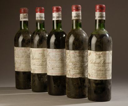 null 5 bouteilles Château BRANAIRE-DUCRU, 4° cru Saint-Julien 1971 (ets, et, ela,...