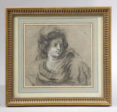 null Italian school in the taste of Guerchino.

Portrait of a woman.

Black pencil...