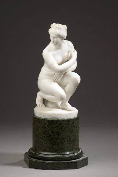 null School of the XIXth century after the Antique.

Crouching Venus.

Moulded reconstituted...