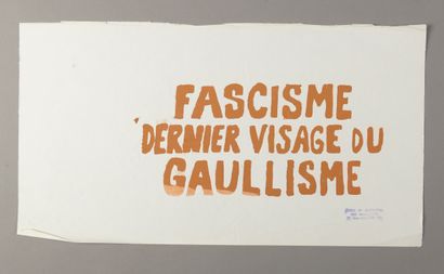 null Set of silk-screened posters of May 68.

Stamp "École Nel Supérieure des Beaux-Arts...