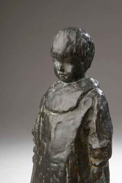null L. GAUTIER (19th-20th century). 

 Young sulky.

Bronze with black patina signed...