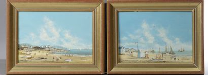null Willy PANNIER (born in 1952). 

 "Sunday at the sea" and "The walk at low tide".

Two...