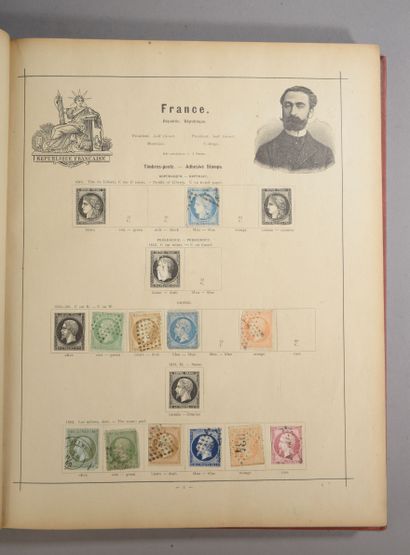 null An album of Richard stamps with mainly cancelled stamps (incomplete). 

 Expert...