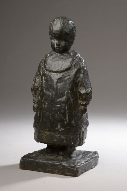 null L. GAUTIER (19th-20th century). 

 Young sulky.

Bronze with black patina signed...
