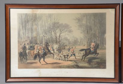 null D'après Charles Olivier de PENNE (1831-1897).



Scènes de chasse à courre :...