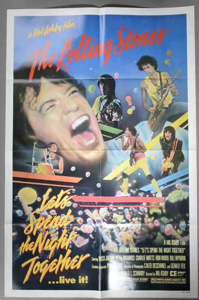 null Ensemble de dix affiches de cinéma comprenant 4 affiches "The rolling Stones,...