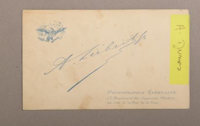 null A. LIÉBERT Cie.

Carte de visite photographique représentant Alexandre Dumas...