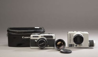 null Ensemble de deux appareils photographiques Canon : Canon Demi C avec objectif...