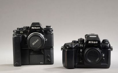 null Ensemble de deux appareils photographiques : Nikon F3 avec objectif Nikon Nikkor...