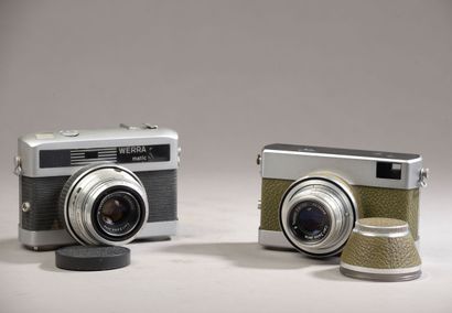 null Ensemble de deux appareils photographiques : Werra avec objectif Carl Zeiss...
