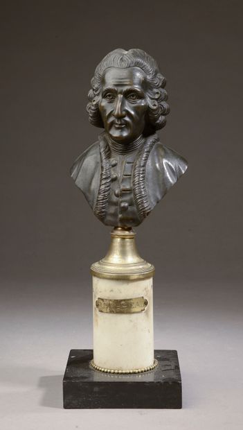  After Claude-Antoine ROSSET (1749-1818 or 1819). Jean-Jacques Rousseau in bust....