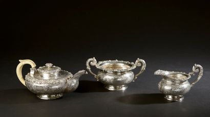 Important silver lot including : - Silver...
