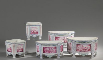 Manufacture of SCEAUX. 

 Five earthenware...