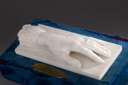  Lorenzo BARTOLINI (Vernio, 1777 - Florence, 1850). Hand of Elisabeth Gabrielle du...