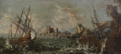 null 
Attributed to Matthieu Van PLATTENBERG (circa 1608 - 1660).





Sailors in...