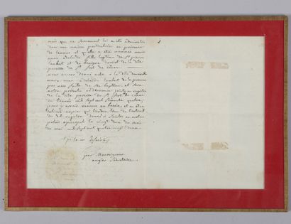 null Two handwritten deeds signed:

- Real estate deed signed by the Cardinal de...