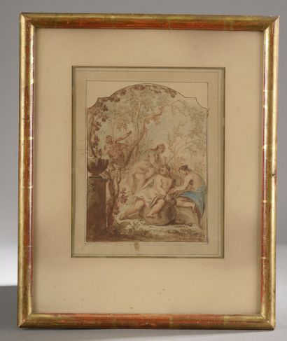 null French school of the first half of the 18th century.


Silenus and the Bacchae.


Watercolour,...