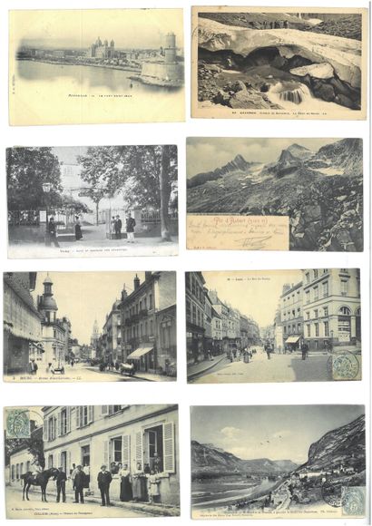 null ABOUT 224 POSTCARDS FROM FRENCH REGIONS : PICARDIE, AUVERGNE, MIDI-PYRENNES,...