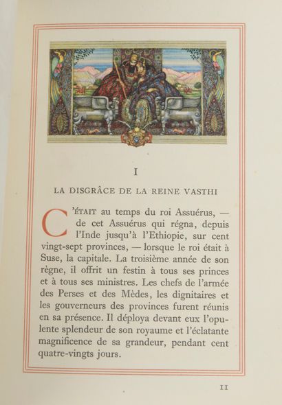 null *SCHMIDT Robert, Le livre d'Esther, Paris, Piazza, 1925.

In-8 illustré par...