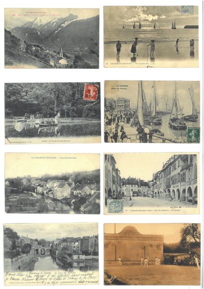 null ABOUT 308 POSTCARDS FROM FRENCH REGIONS : FRANCHE-COMTE, AQUITAINE, NORMANDIE,...