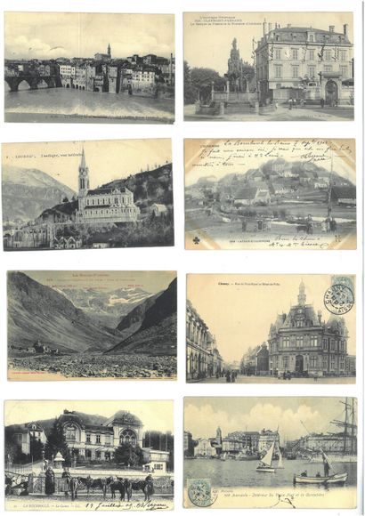 null ABOUT 224 POSTCARDS FROM FRENCH REGIONS : PICARDIE, AUVERGNE, MIDI-PYRENNES,...