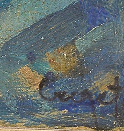 null Maurice CROZET (1896-1978).

Paysage.

Huile sur toile signée en bas à droite...