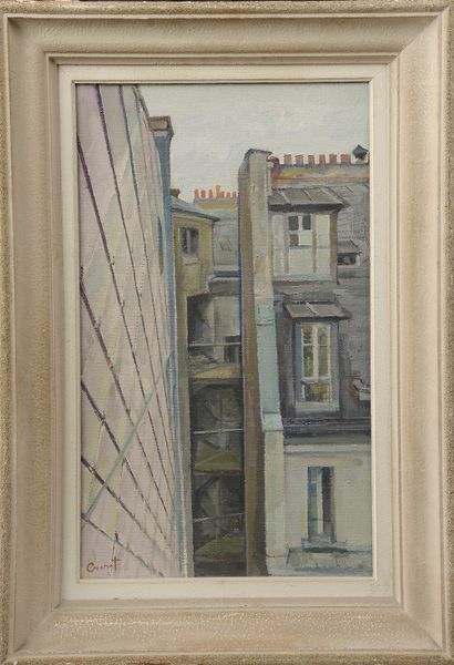 null Maurice CROZET (1896-1978). 

 "View from the 8th floor of 4 square Desnouettes"....
