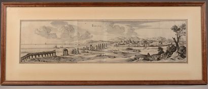 null 
D'après Israel SILVESTRE.

Frejus.

Gravure en noir.

Haut. : 12,5 cm - Larg....