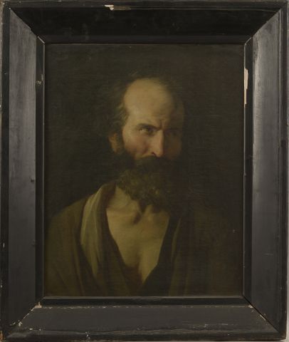 null P.A.M *** école française vers 1780. 

Portrait d'homme barbu.

Toile et châssis...