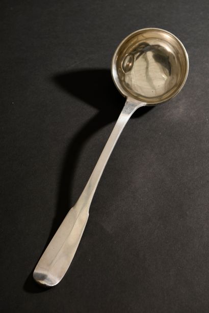 Ladle in silver 800 thousandths uniplat,...