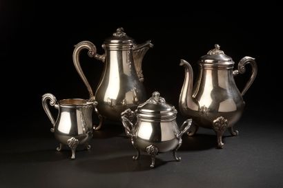 CHRISTOFLE.

Tea and coffee service in silver...