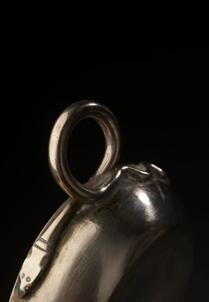 null Silver wine stein engraved F. Gilbert, the handle with coiled snake.

Tours,...