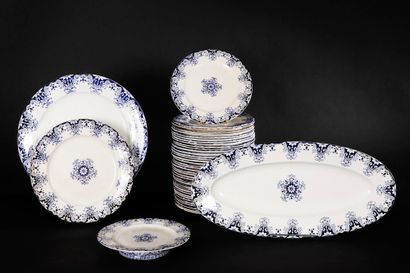 ROUEN.

Part of table service in white earthenware...