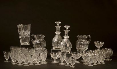 null BACCARAT.

Part of service of crystal glasses model "Bourbon". It includes eleven...