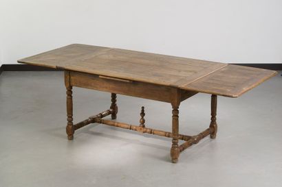null Oak dining table, the top is Italian style, the edges are chamfered, the four...
