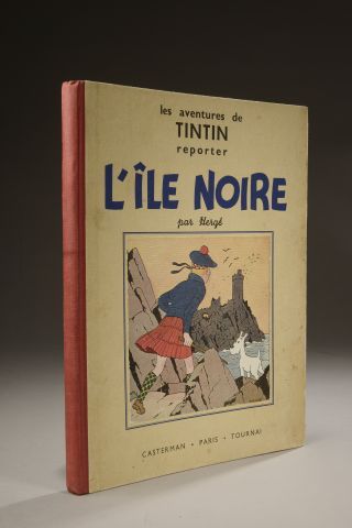 null HERGÉ. The adventures of Tintin reporter - The black island. Éditions Casterman...