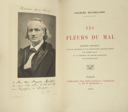 null BAUDELAIRE (Charles). Les Fleurs du Mal. Paris, Librairie des Bibliophiles parisiens,...