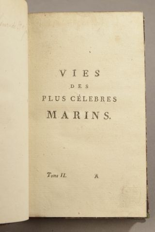 null RICHIER. Vies des plus célèbres marins. Paris, Belin, 1789. 

Ensemble de 11...