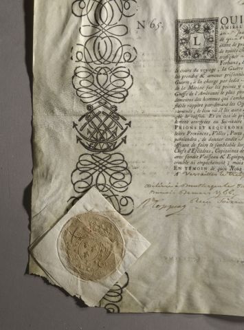 null LOUIS XIV. P.S. (secretary), Poitiers December 1651; vellum in-plano with painted...