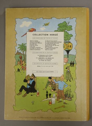 null HERGÉ. Les Aventures de Tintin - Coke en stock. Casterman, Tournai, Paris, 1958.

Album...