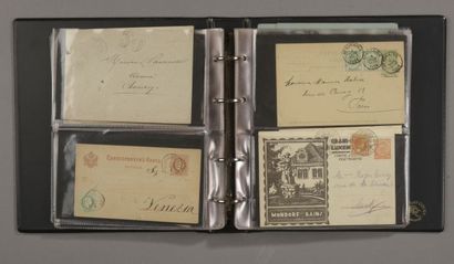 Timbres : Cartes + lettres France + Luxembourg...