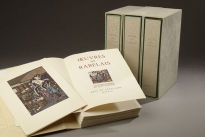 null RABELAIS. Works. Monaco, Arts et créations, 1955-1956.

4 volumes in-8 in publisher's...
