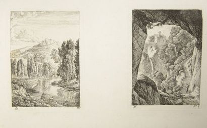 null DUNOUY (Alexandre Hyacinthe). 

In-folio. Suite de 16 eaux-fortes sur 11 pages...