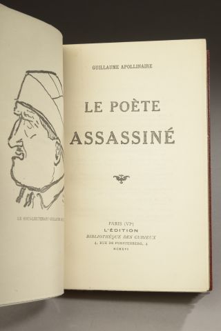 null APOLLINAIRE (Guillaume). Le Poète assassiné. Paris, Bibliothèque des curieux,...